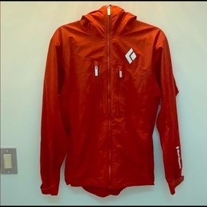 Men’s Red Black Diamond Rain/Wind Jacket Sz. Small